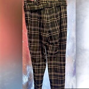 Loft Shimmer Plaid Dress Pants